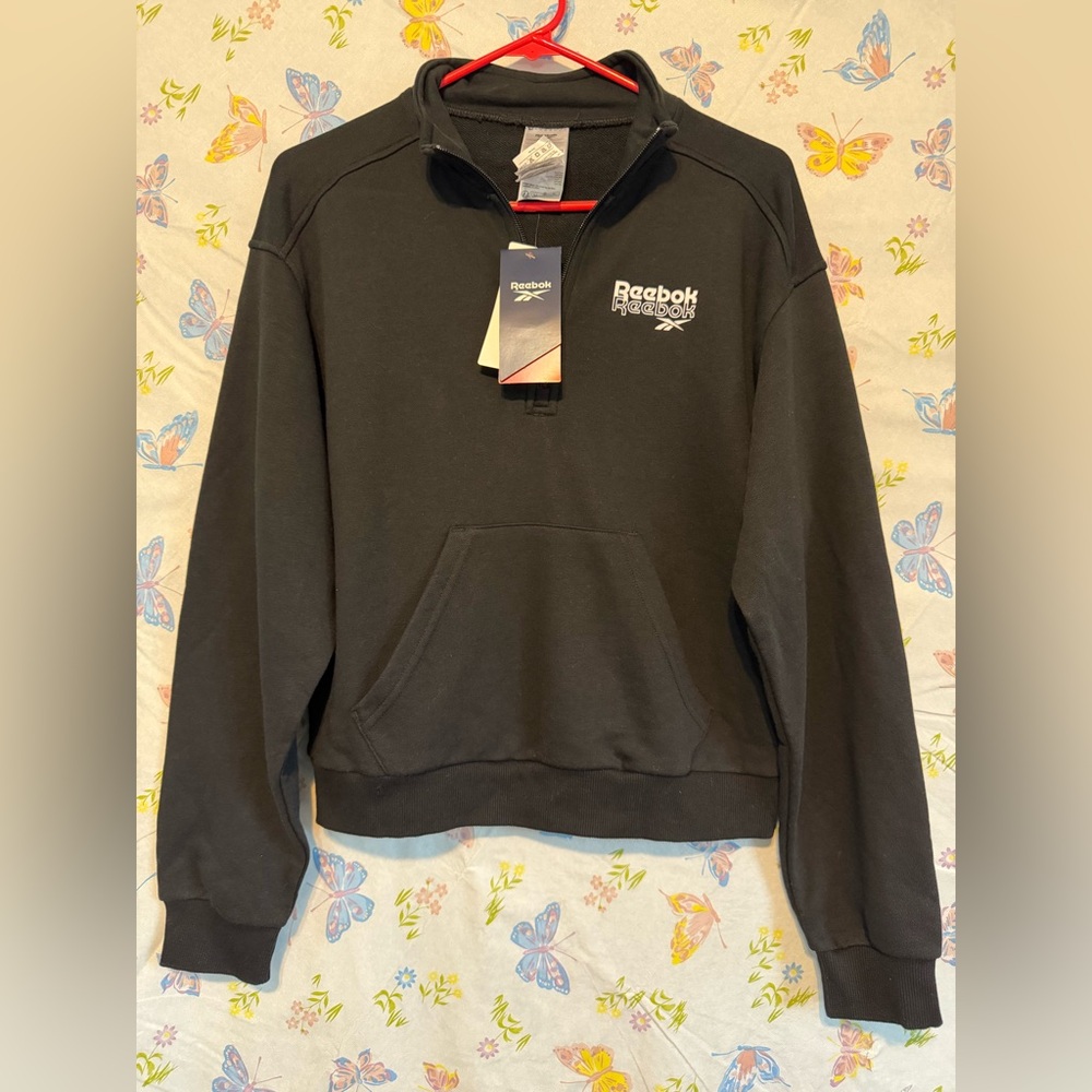 Reebok Women’s Identity Brand Proud Quarter Zip Sweatshirt XS NWT